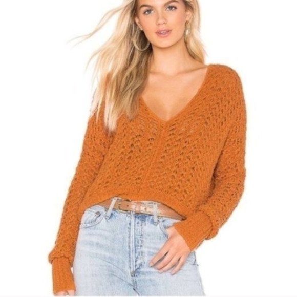 FREE PEOPLE Best of You Open Knit Sweater - XS - NWT - Picture 1 of 2